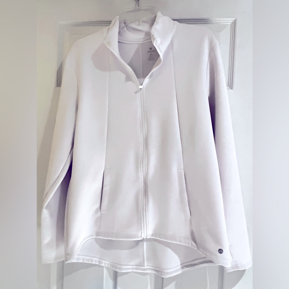 Apana Active Jacket Full Zip- White -XL
